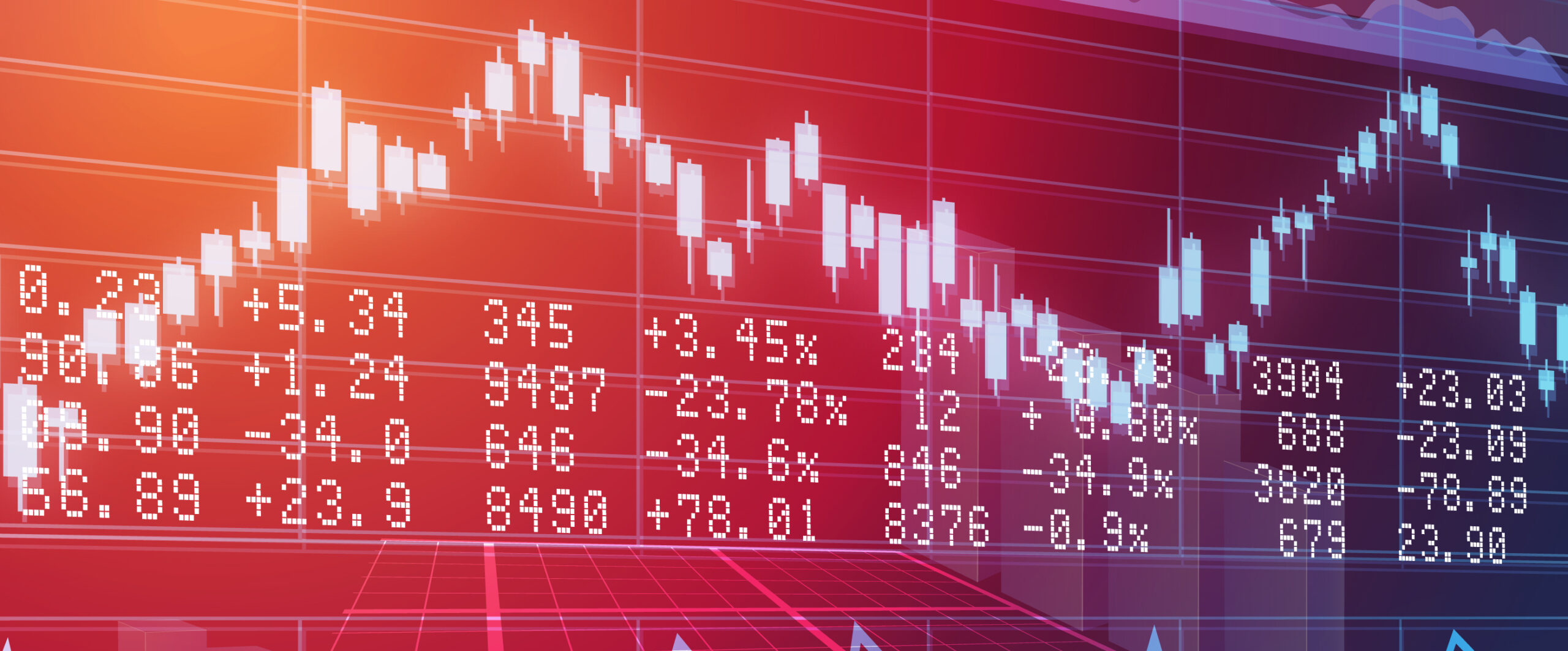 Gráficos de candle de operações na bolsa